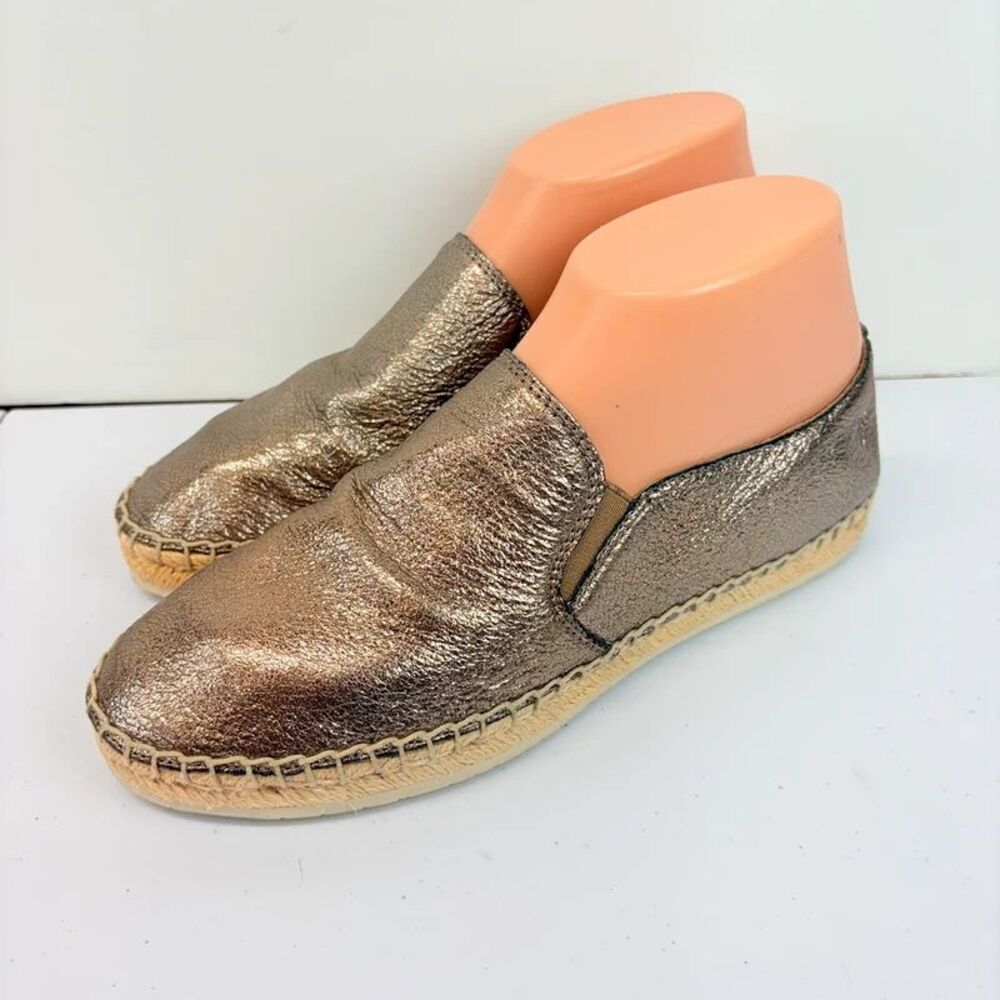 Frye womens size 7.5m espadrille sneakers bronze gold